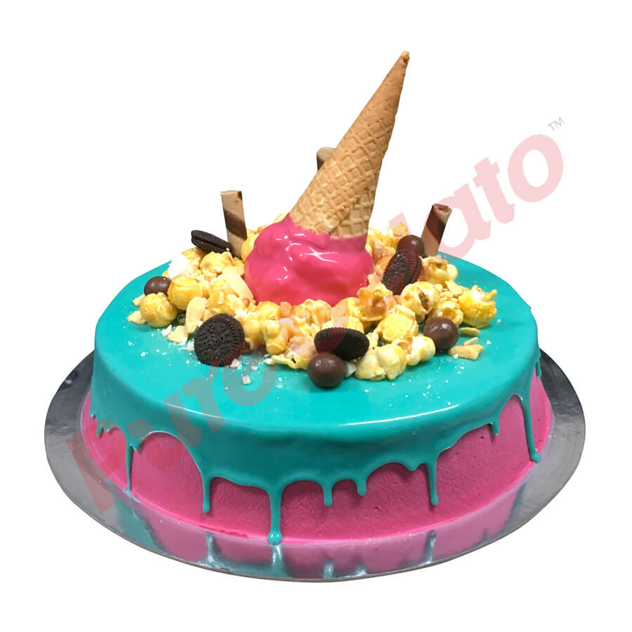 Upside Down Cone Cakes